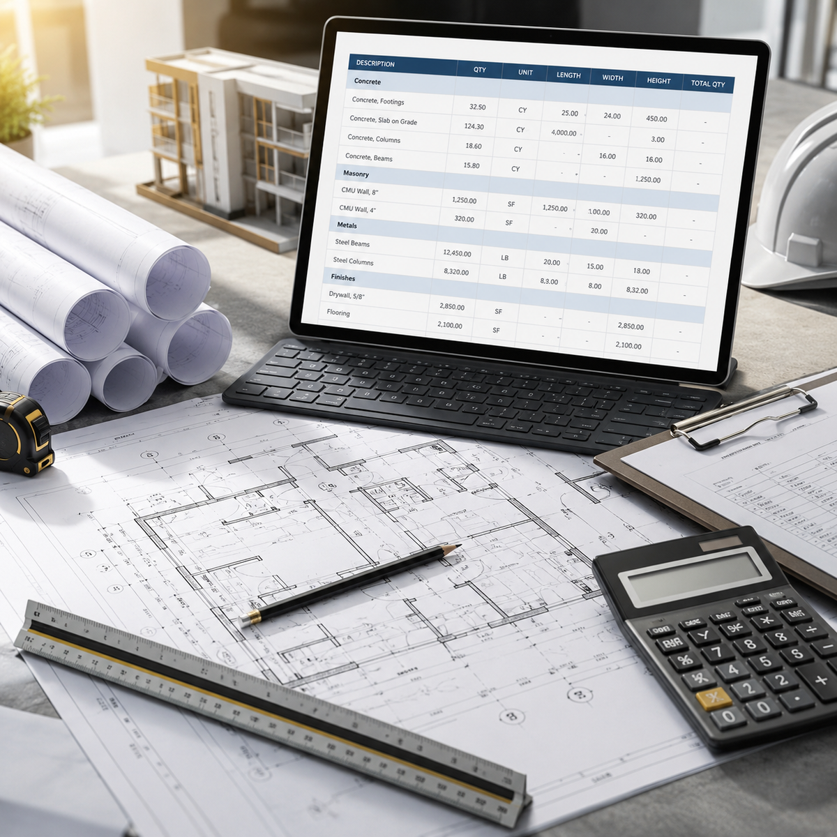 Quick Quantity Takeoff construction estimating service
