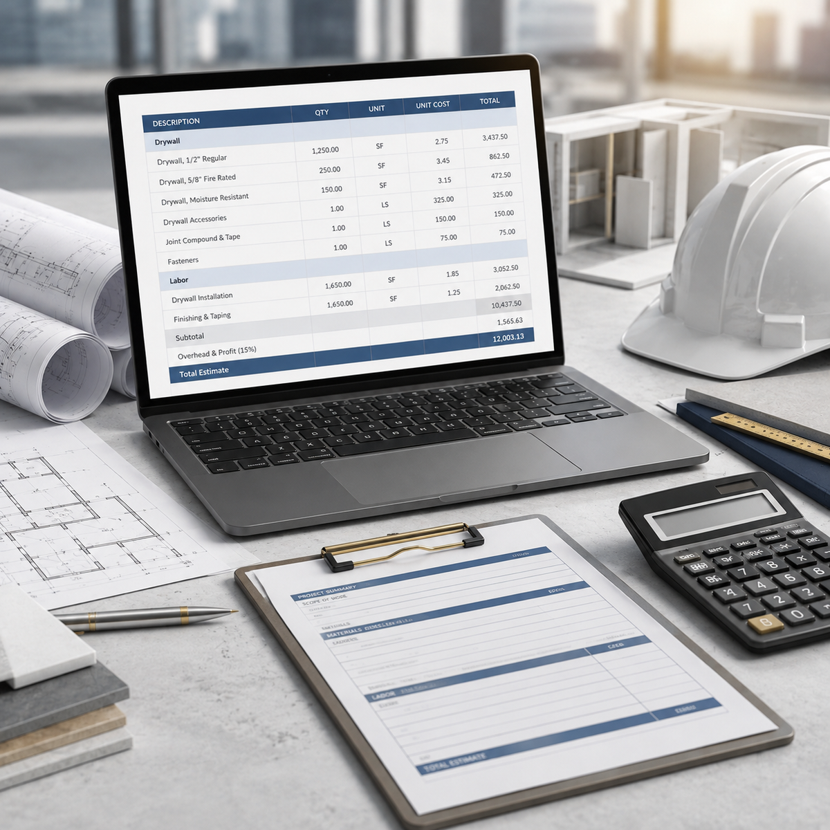 Single-Trade Estimate construction estimating service